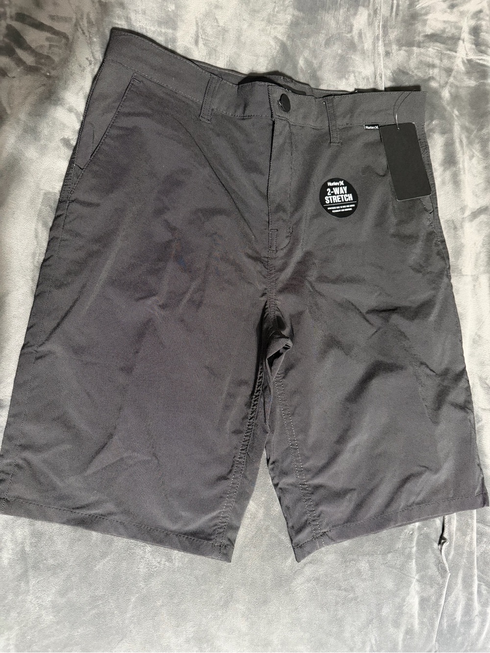 Hurley Black 2-Way Stretch Casual Shorts